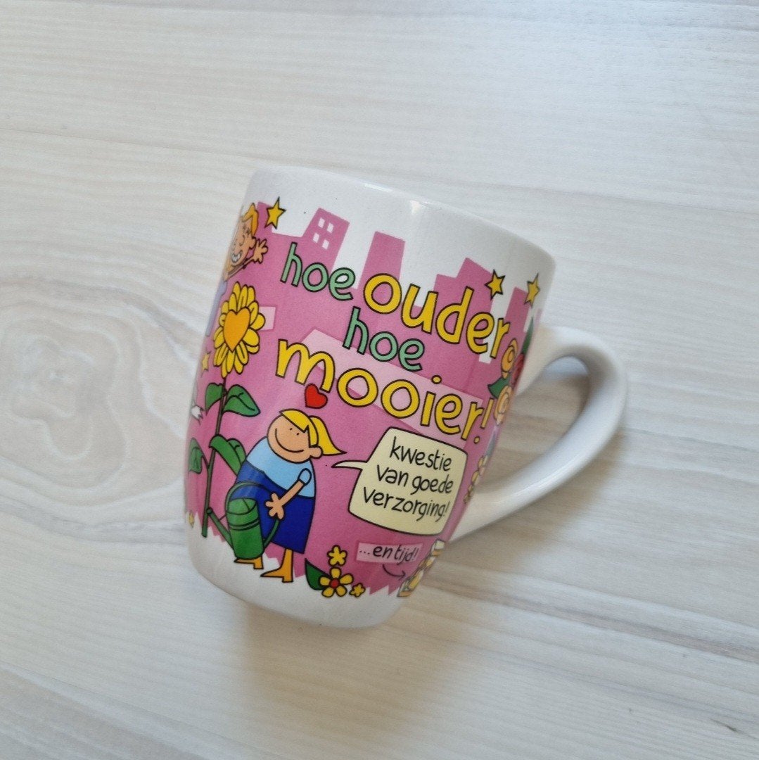 Hoe ouder hoe mooier mok kop, Huis en Inrichting, Ophalen of Verzenden, Nieuw, Overige stijlen, Kop(pen) en/of Schotel(s)