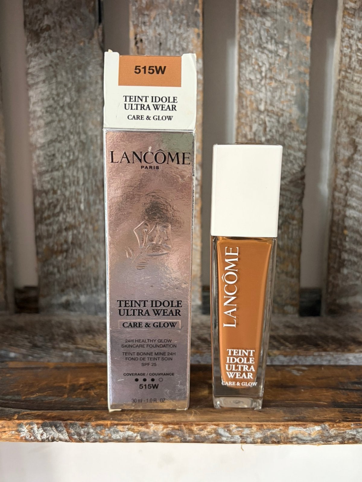 Lancome Teint Idole Ultra Wear Care & Glow Foundation 515W, Ophalen of Verzenden, Nieuw, Overige kleuren, Gehele gezicht