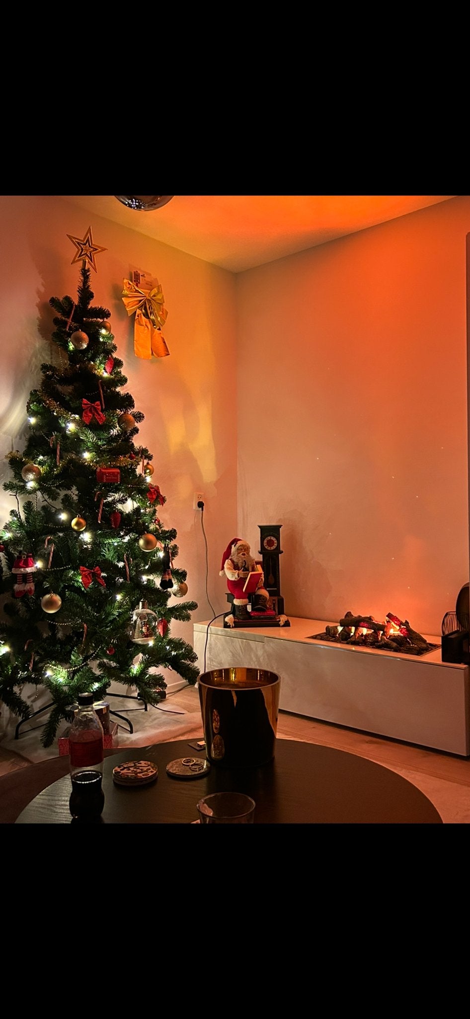 Meubel met sfeerhaard, opbergruimte en LED verlichting, Ophalen, Zo goed als nieuw