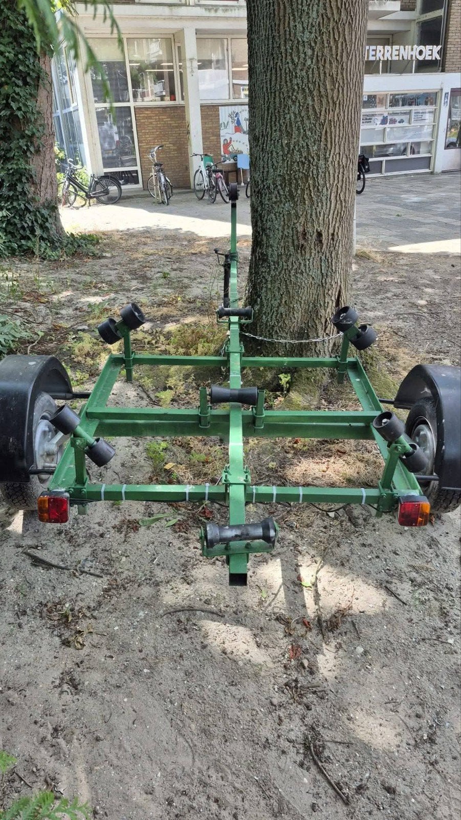 Te koop – boot-/pontontrailer, Ophalen of Verzenden