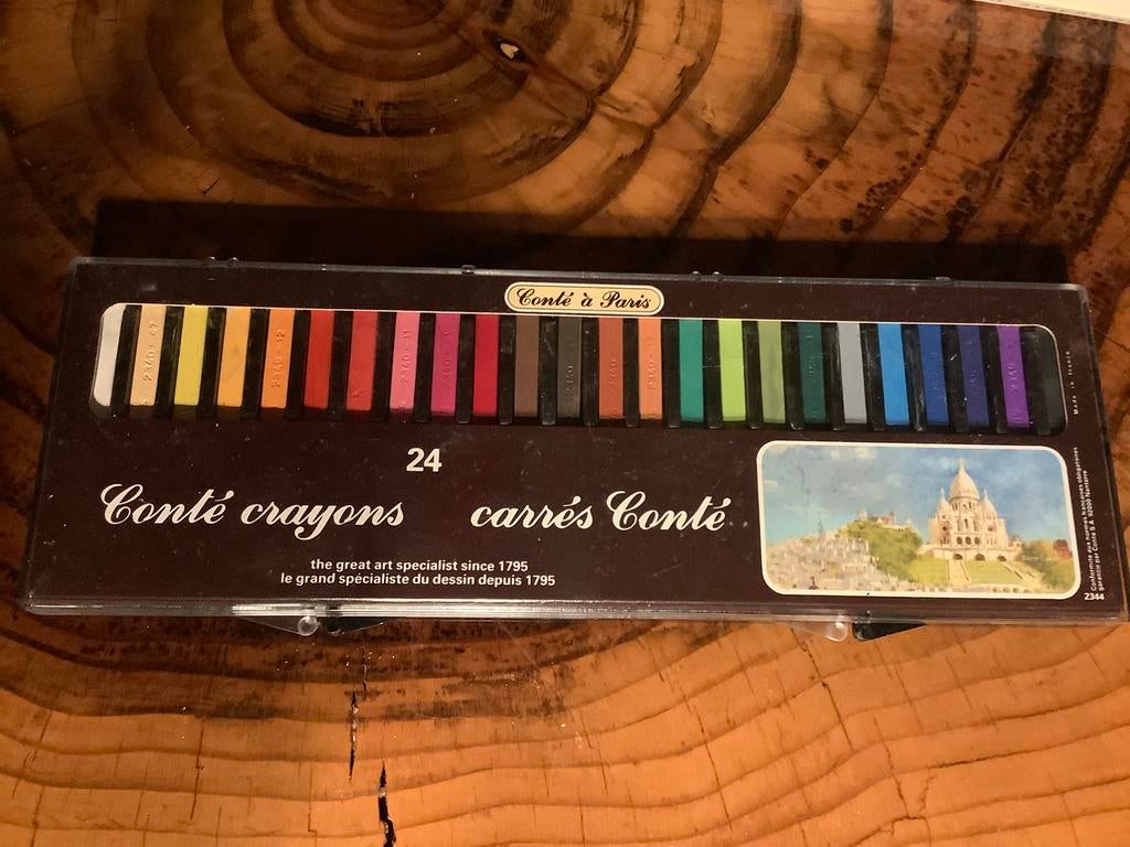 Drie doosjes pastelkrijt, Ophalen of Verzenden, Zo goed als nieuw, Potlood of Stift