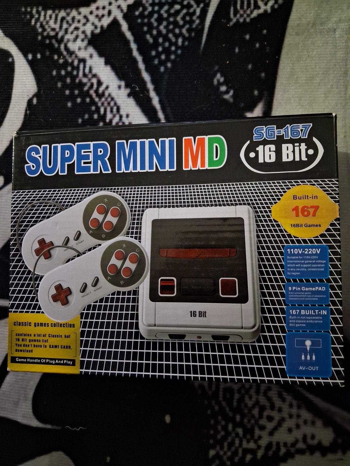 Super Mini MD 16-bit Retro Gaming Console met 167 Spel, Ophalen of Verzenden, Overige merken, Nieuw