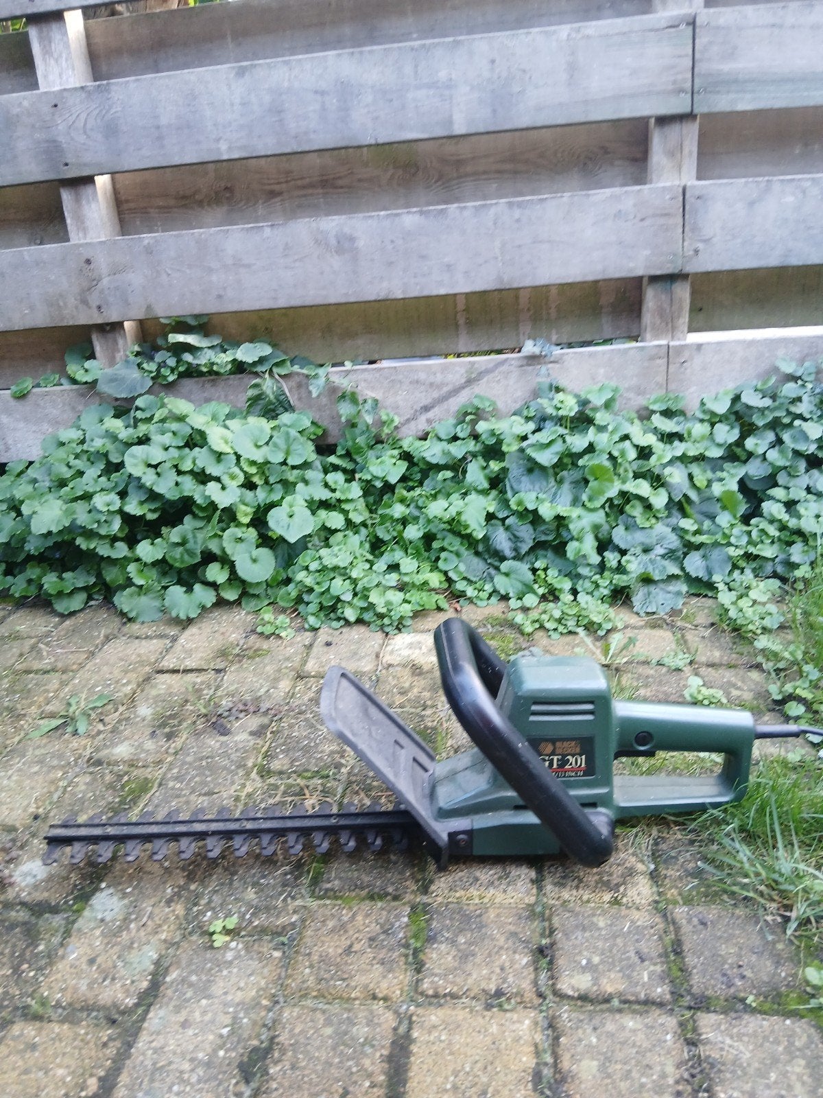 Black & Decker GT 201 elektrische heggenschaar, Ophalen of Verzenden, Gebruikt, Elektrisch, Black & Decker