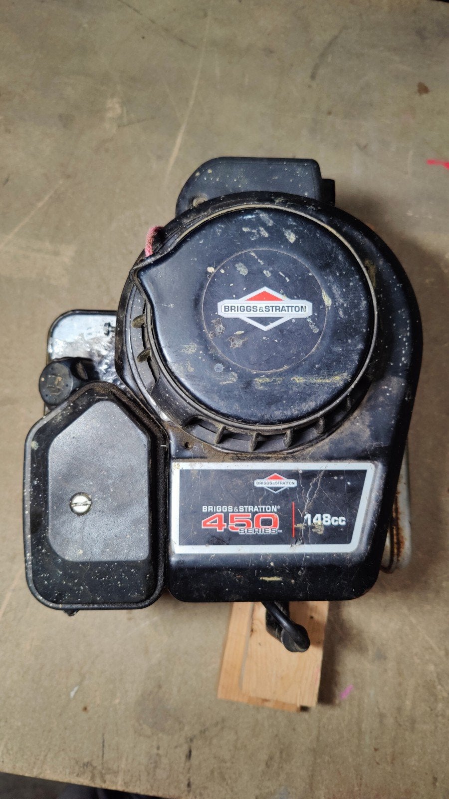 Briggs & Stratton 450 Series 148cc benzinemotor, Gebruikt, Briggs & Stratton, Ophalen of Verzenden, Benzine-grasmaaier
