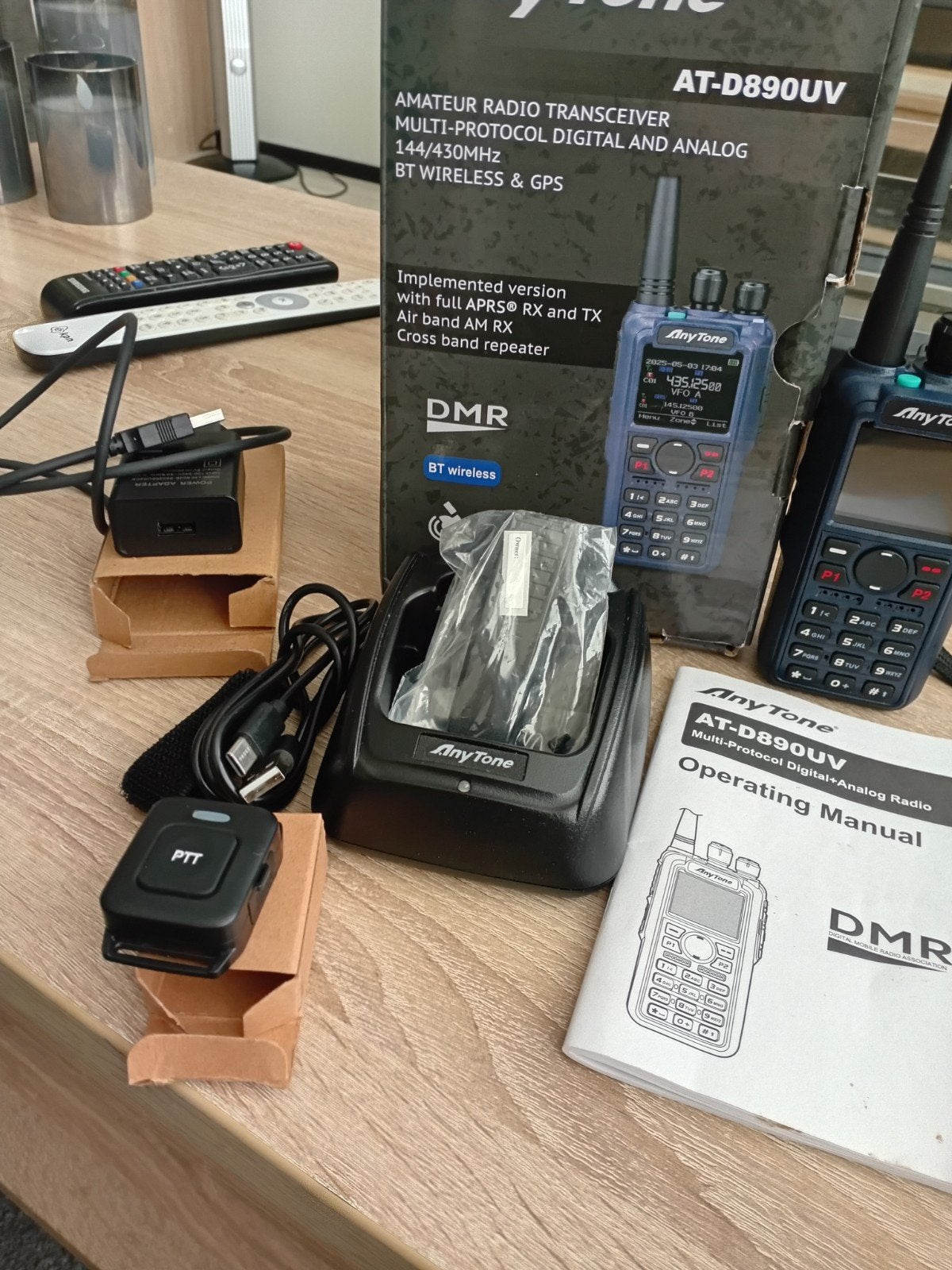AnyTone AT-D890UV DMR Portofoon met Bluetooth en GPS, Ophalen of Verzenden