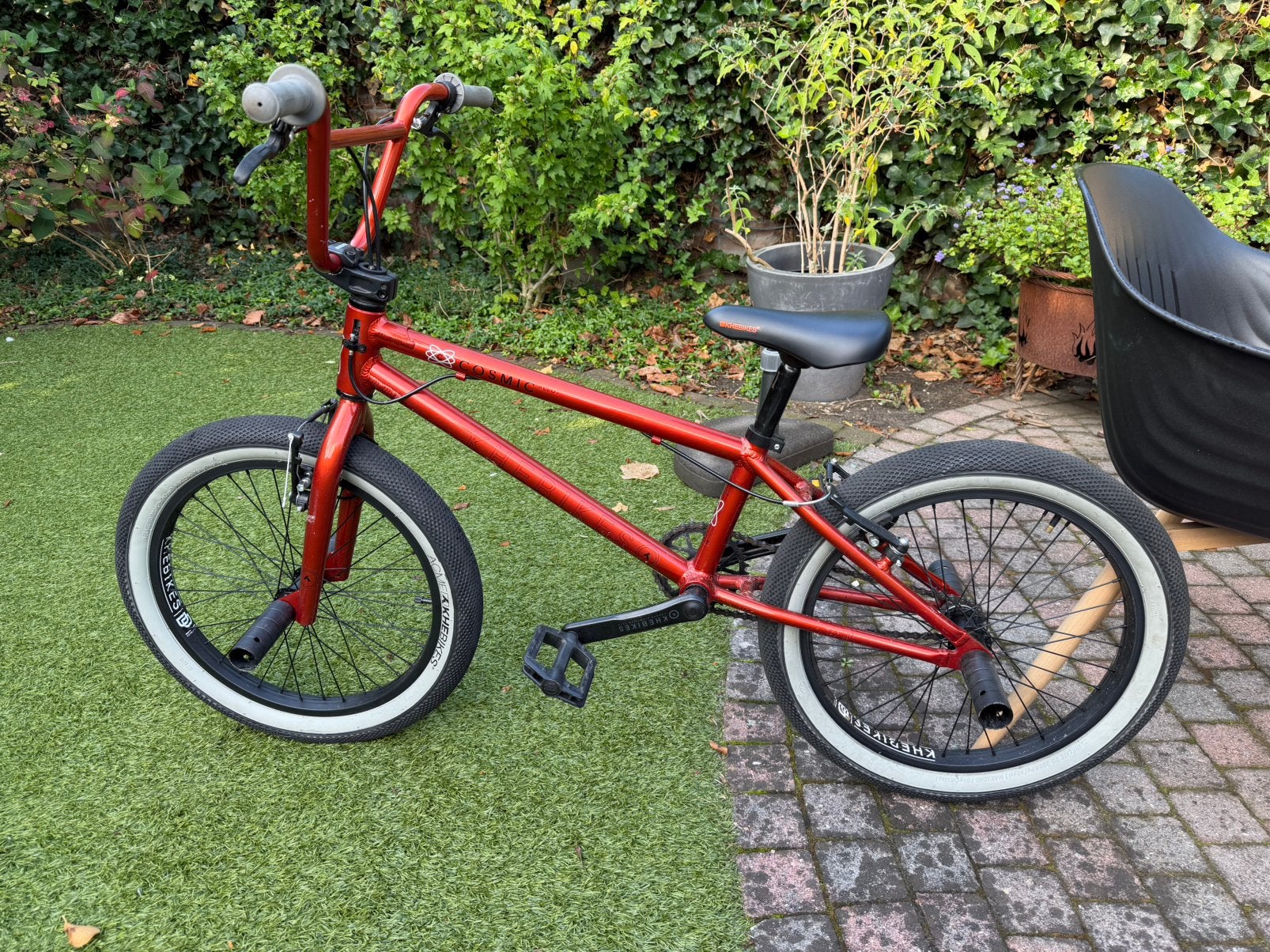 BMX-fiets aluminium COSMIC AL kind oranje 20 inch, Fietsen en Brommers, Ophalen, Staal, Velgrem, 20 tot 24 inch