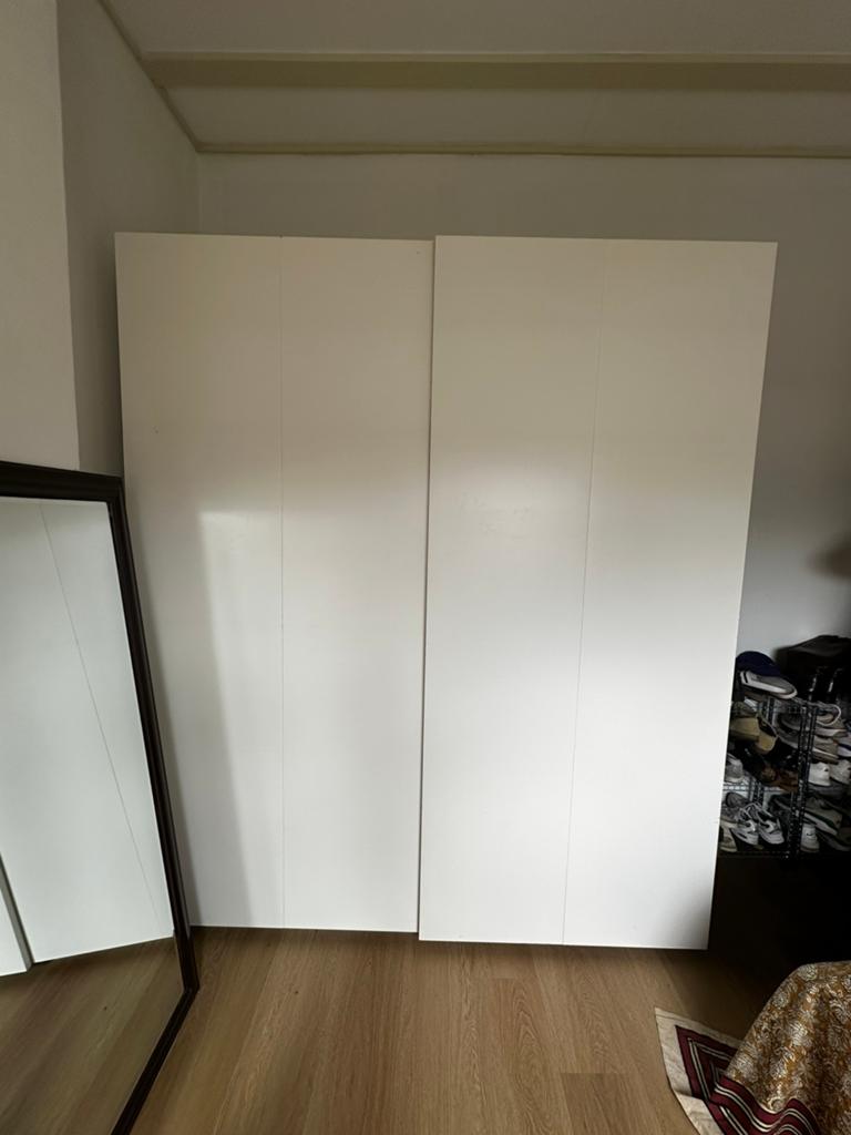 HASVIK 2 schuifdeuren incl rails (voor IKEA PAX), Huis en Inrichting, Kasten | Kledingkasten, Ophalen, Zo goed als nieuw, Minder dan 25 cm