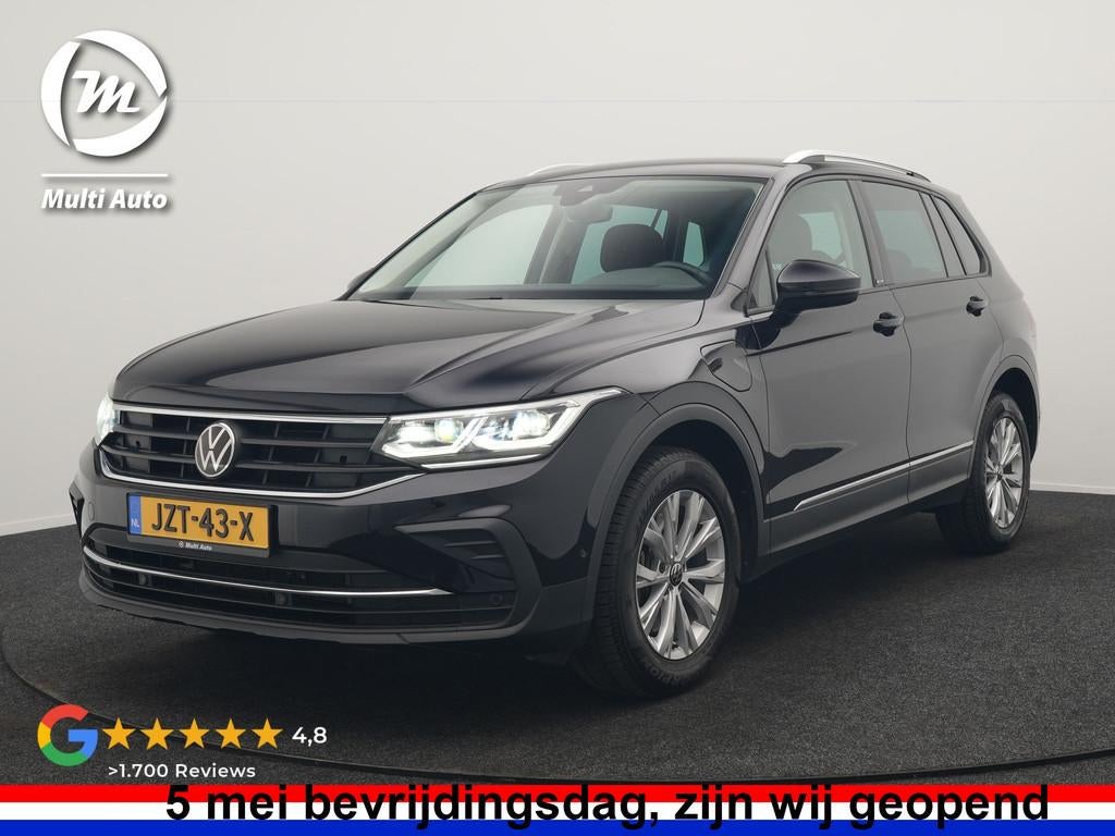 Volkswagen Tiguan 1.4 TSI eHybrid Active PHEV 245pk Dealer O, Auto's, 1716 kg, Stof, 4 cilinders, Zwart