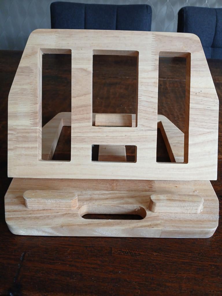 Laptop standaard  hout nog nieuw, Ophalen, Nieuw
