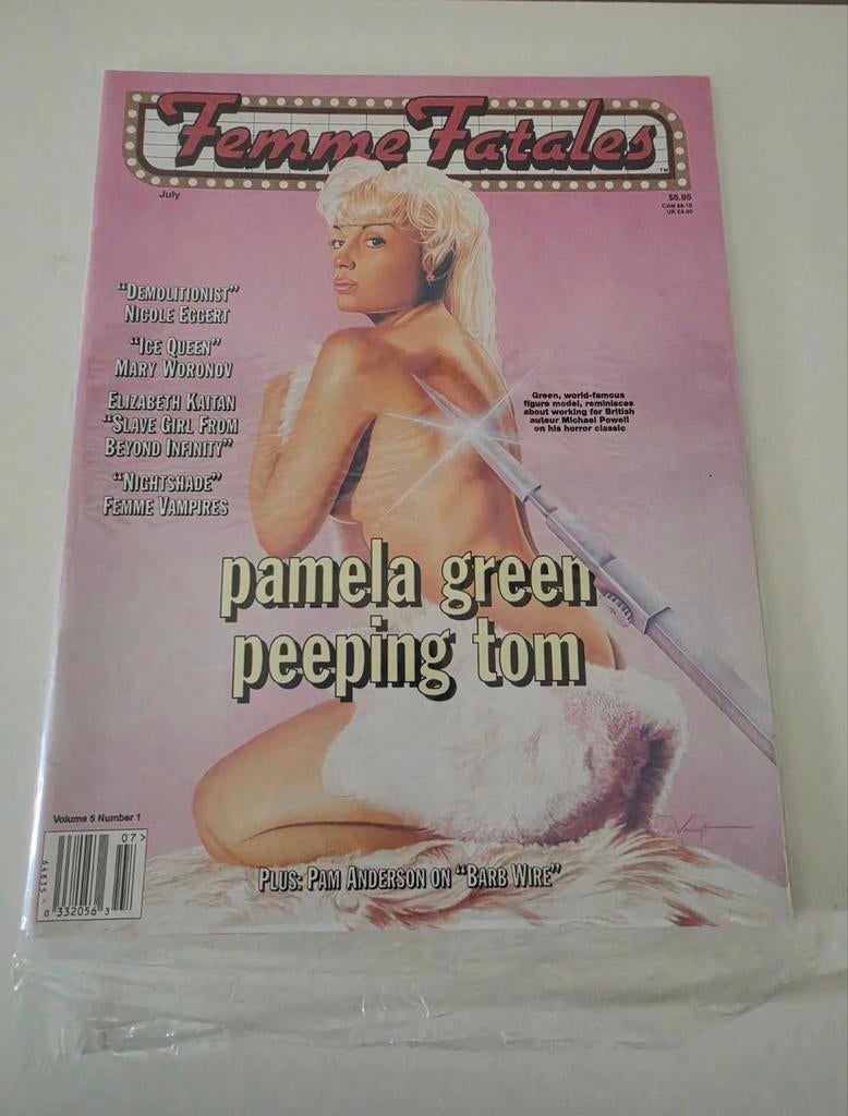 Femme Fatales vintage Magazine Juli 1996 - Pamela Green, Ophalen of Verzenden, Zo goed als nieuw, Muziek, Film of Tv