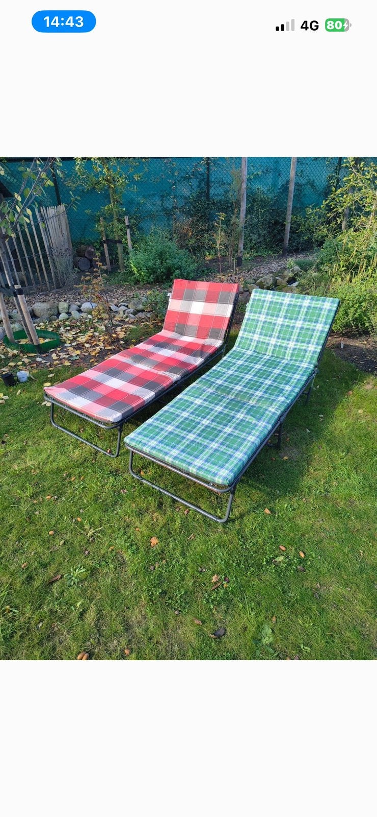 Vintage Zonnebedden / stretchers  70-195, Ophalen of Verzenden, Zo goed als nieuw, Aluminium