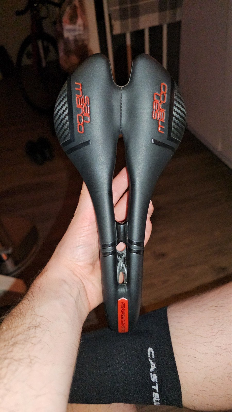 Selle San Marco Aspide Open-Fit Carbon FX Narrow Zadel, Ophalen of Verzenden, Zo goed als nieuw, Zadel, Selle San Marco