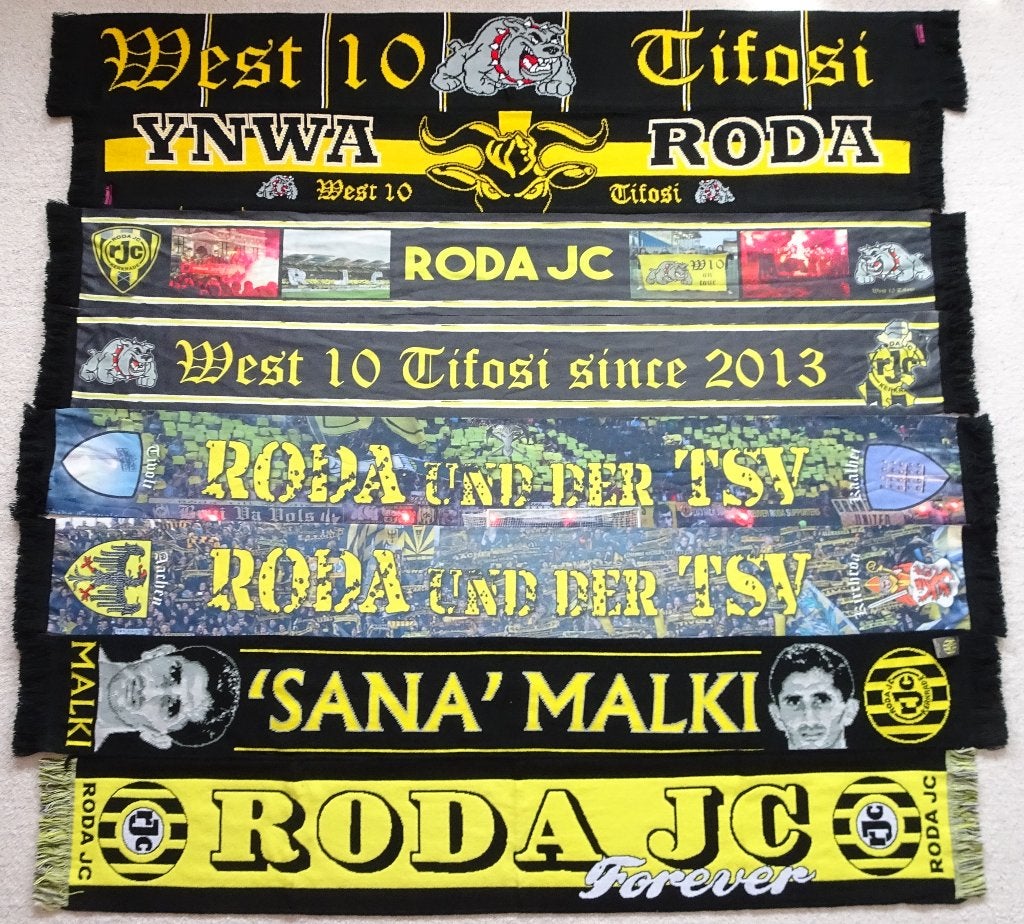 sjaals Roda JC Kerkrade (Ultras / Tifosi), Ophalen of Verzenden, Nieuw, Roda JC, Vaantje of Sjaal