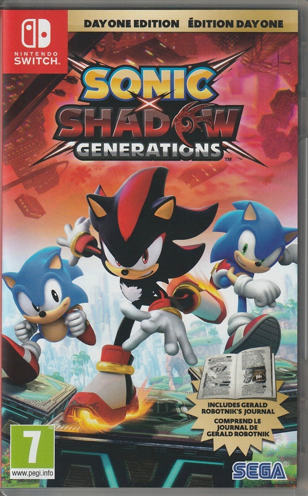 Sonic Shadow Generations Nintendo Switch Day One Edition, Verzenden, Zo goed als nieuw, Platform, Vanaf 7 jaar