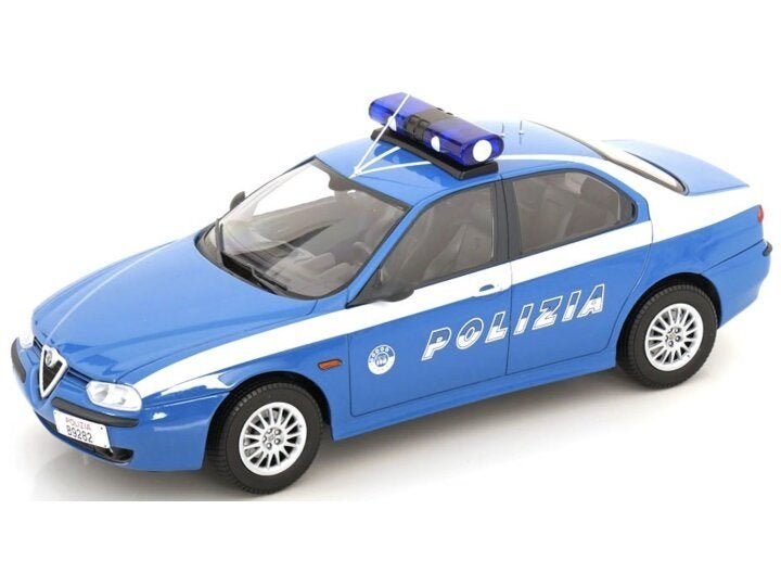 Alfa romeo 156 1998 italy polizia triple 9 nieuw 1:18, Ophalen, Nieuw, Auto, Overige merken