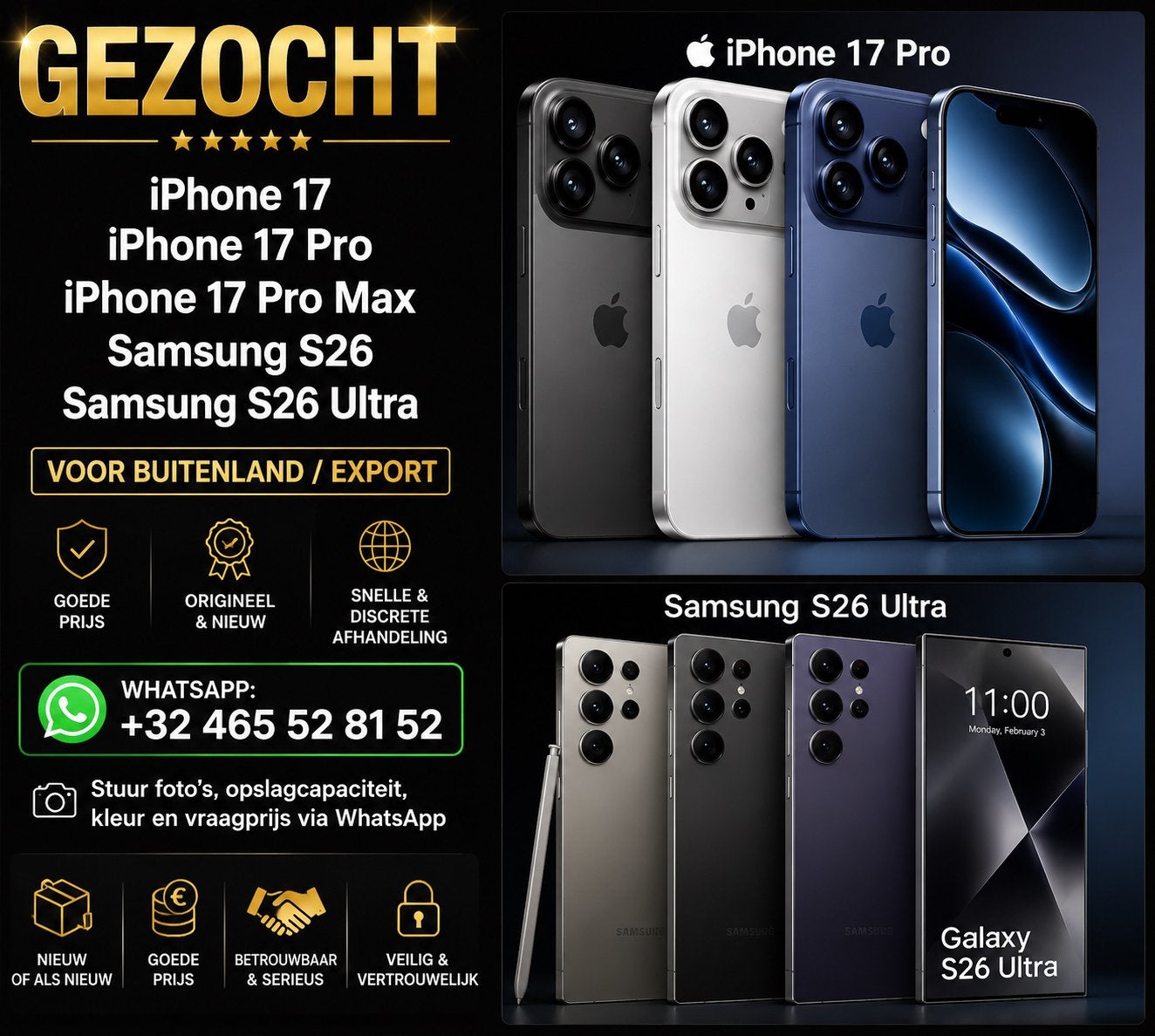 Gezocht Samsungs, 128 GB, Ophalen of Verzenden, Zo goed als nieuw, Zwart