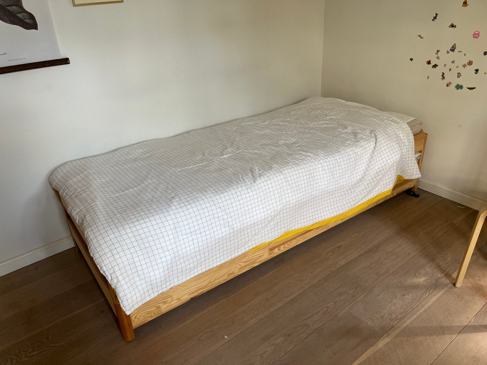 Ůtaker bed, Ophalen, Zo goed als nieuw, Tweepersoons, Hout