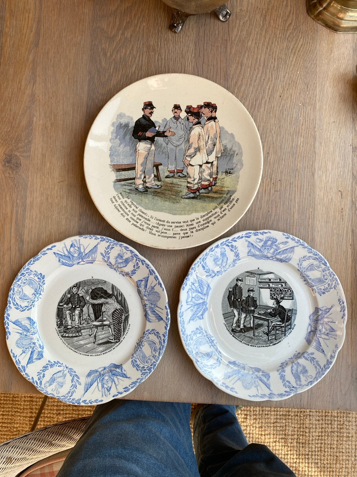 Antieke Franse militaire borden - Sarreguemines & Badonville, Ophalen of Verzenden