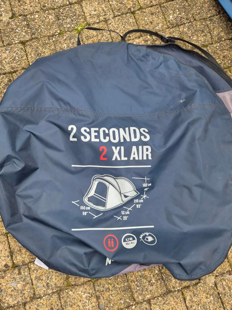 Quechua pop up tent 2 xl air, Caravans en Kamperen, Tenten, Ophalen, Zo goed als nieuw