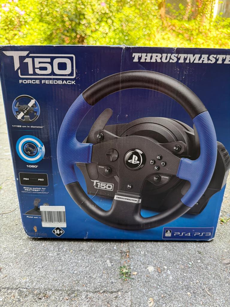 Thrustmaster T150 Force Feedback Stuur + Pedalen PS4/PS3, Ophalen, Zo goed als nieuw, Stuur of Pedalen, PlayStation 4