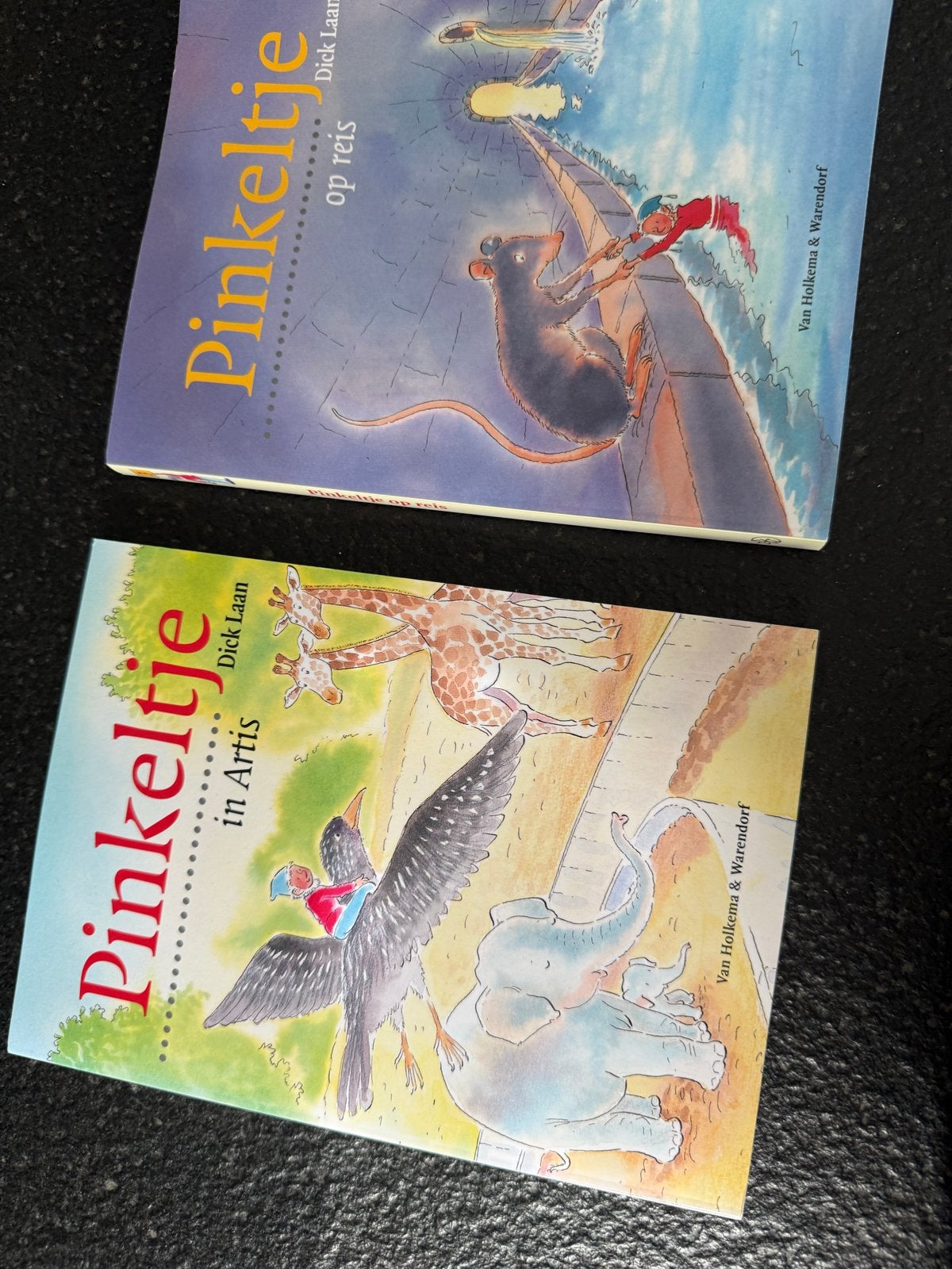 Pinkeltje boeken: 'op reis' en 'in Artis' (Dick Laan), Boeken, Ophalen of Verzenden, Gelezen, Sprookjes