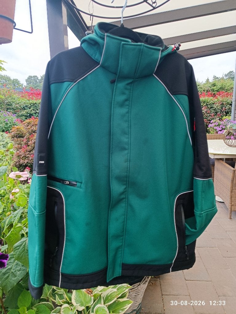 Werkjas FHB, zgan, water en winddicht. 2XL. GroenZwart € 50, Ophalen of Verzenden, Zo goed als nieuw, Heren, Jas