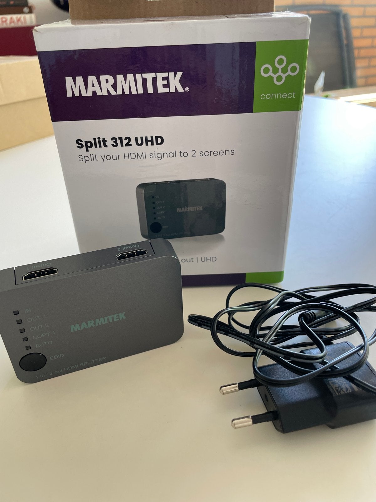 Marmitek HDMI Splitter - 1 in 2 uit, Ophalen, Zo goed als nieuw, Minder dan 2 meter, Overige kabels