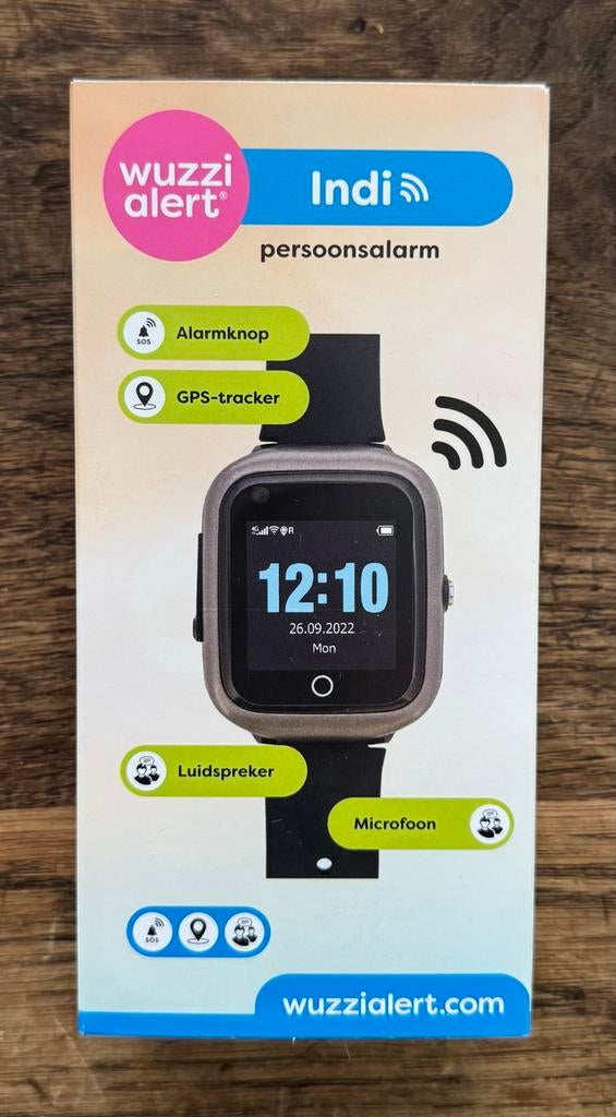 Wuzzi Alert Indi Persoonsalarm Smartwatch GPS-tracker, Diversen, Verpleegmiddelen, Ophalen of Verzenden, Nieuw