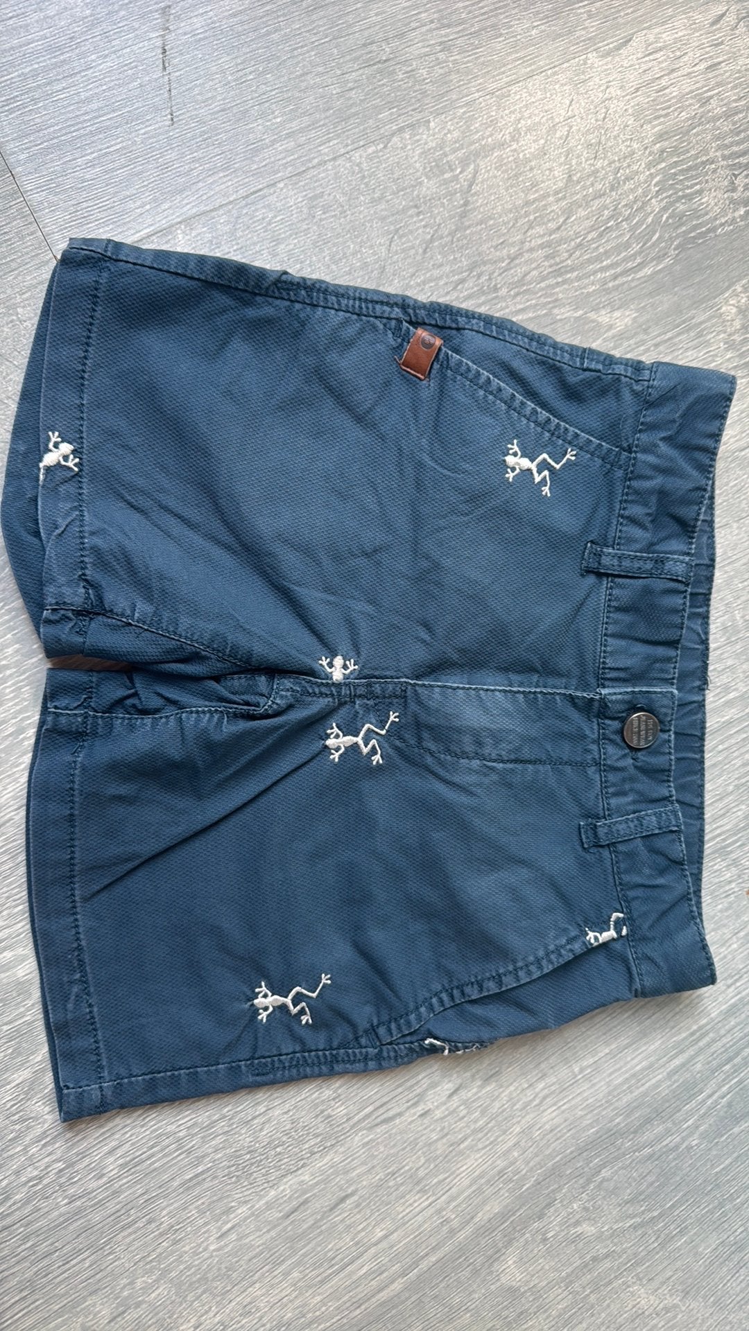 Blauw Pomp de Lux korte broek 110/116, Ophalen of Verzenden, Gebruikt, Jongen, Broek