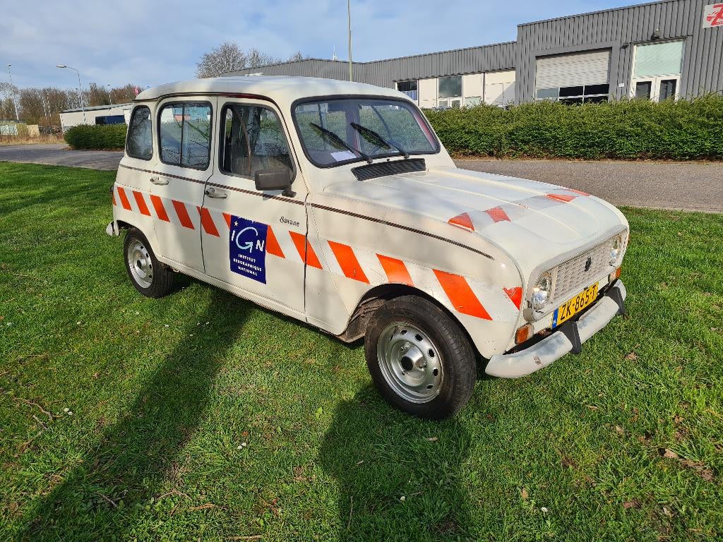 Renault 4 Savane ex R4 franse kadaster, 600 kg, 4 cilinders, 4 stoelen, Wit