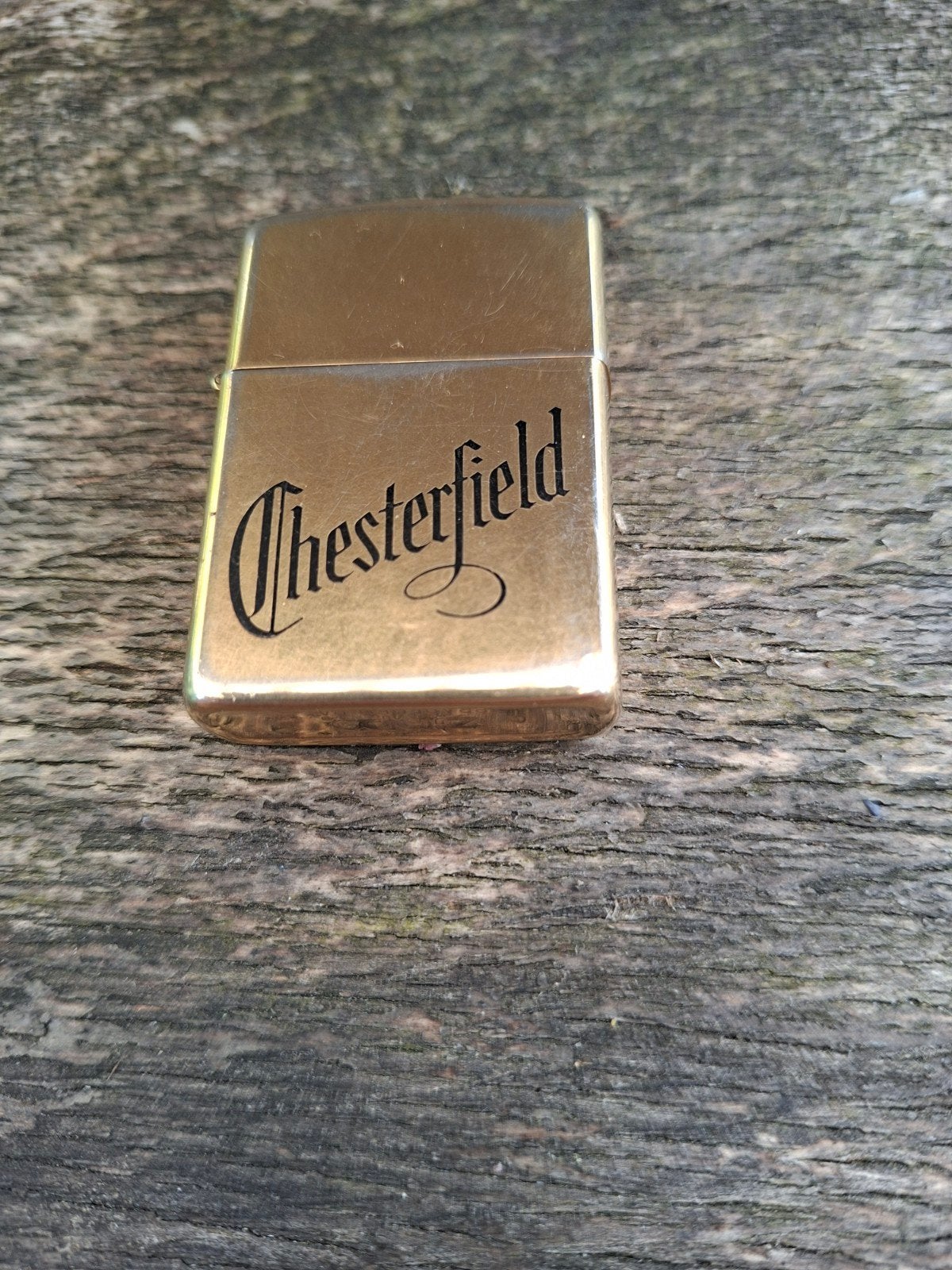 Vintage Chesterfield Zippo aansteker, Verzamelen, Ophalen of Verzenden, Gebruikt, Aansteker