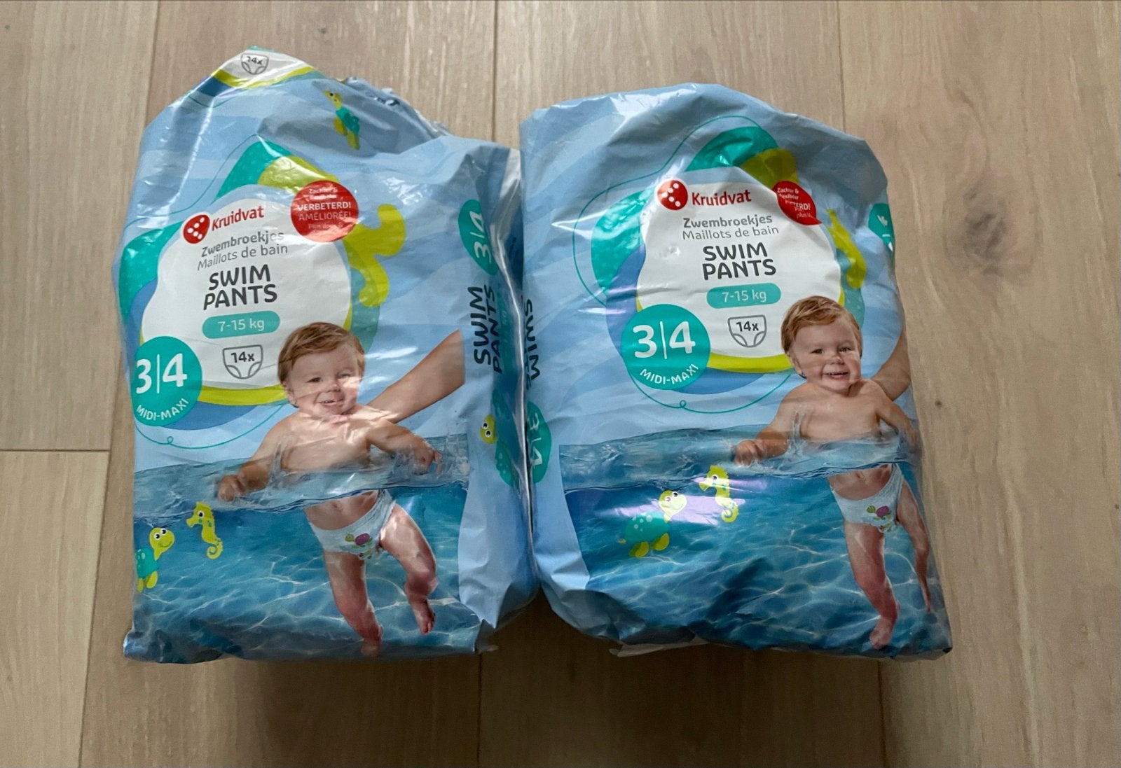 Kruidvat Zwembroekjes Maat 3/4 (7-15kg) - Nieuw & Geopend, Kinderen en Baby's, Ophalen, Nieuw