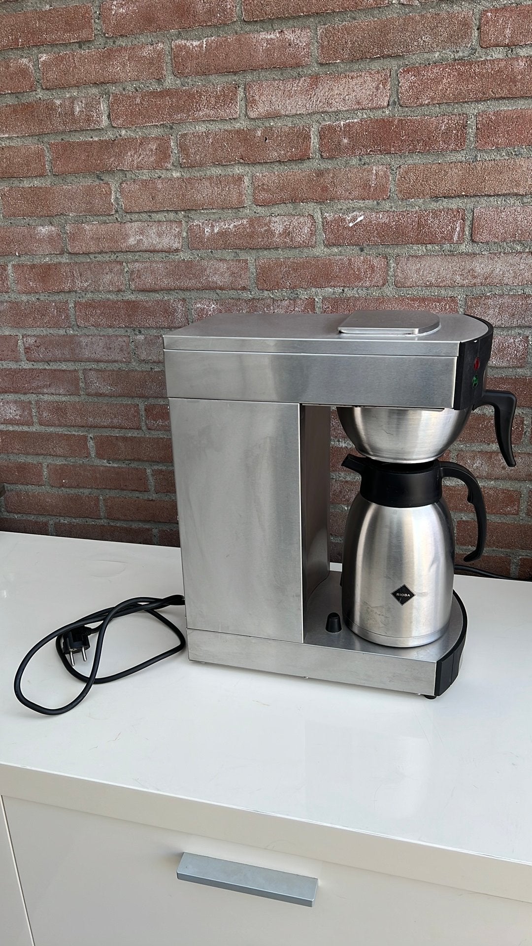 RIOBA filter koffiezetapparaat, 10 kopjes of meer, Ophalen of Verzenden, Zo goed als nieuw, Koffiemachine