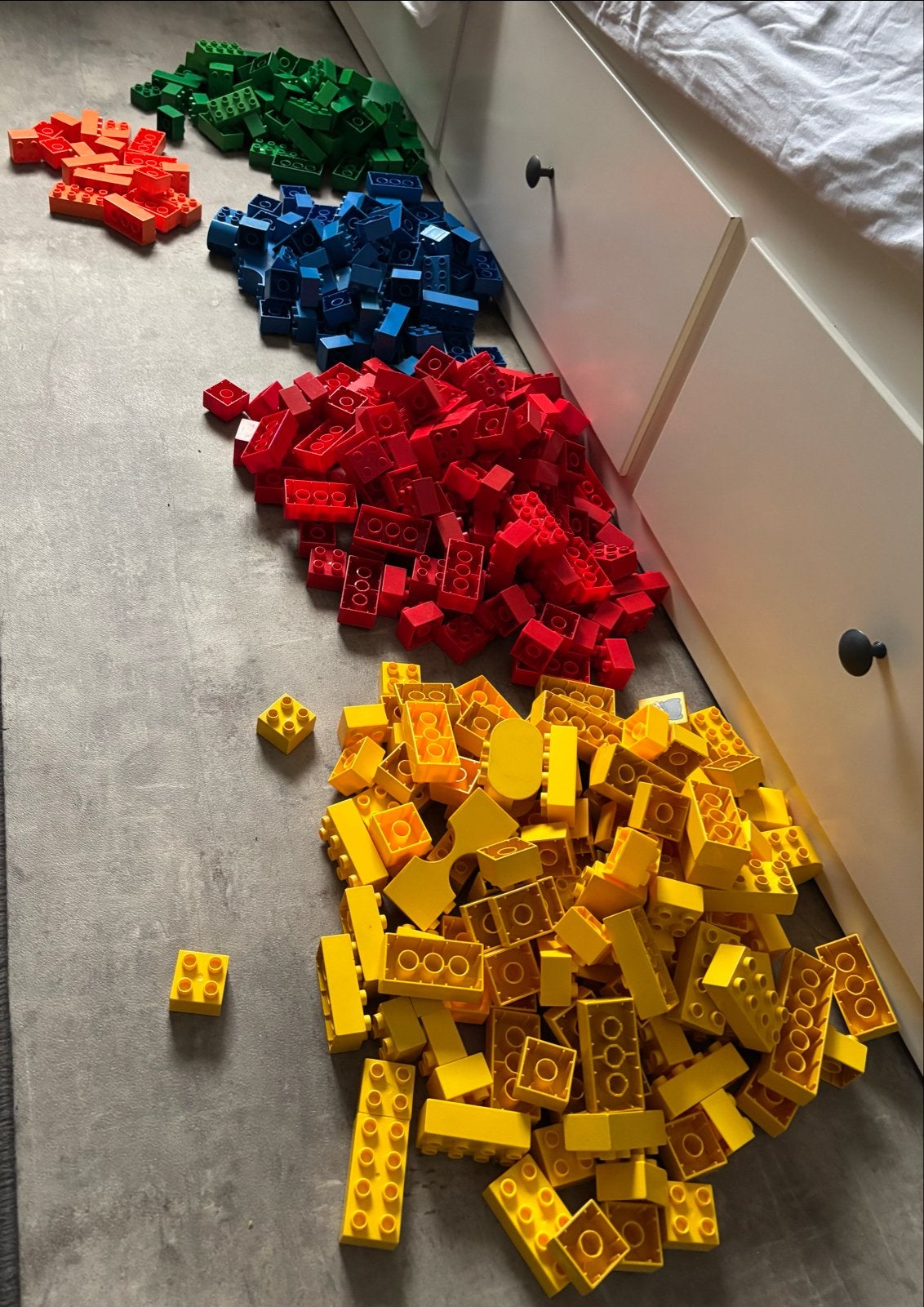 Grote partij Duplo bouwstenen, grondplaten en figuren, Ophalen, Inclusief minifiguren, Gebruikt, Duplo