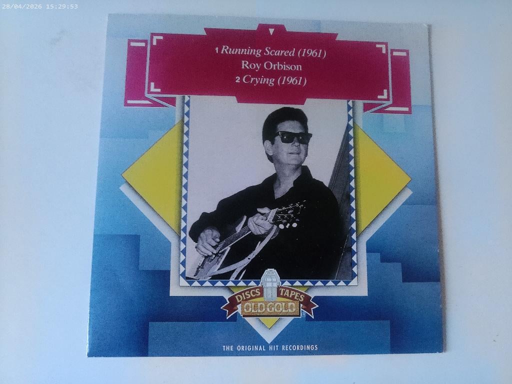 Roy Orbison - Running Scared / Crying ( OLDIE ), 7 inch, Ophalen of Verzenden, Rock en Metal, Single