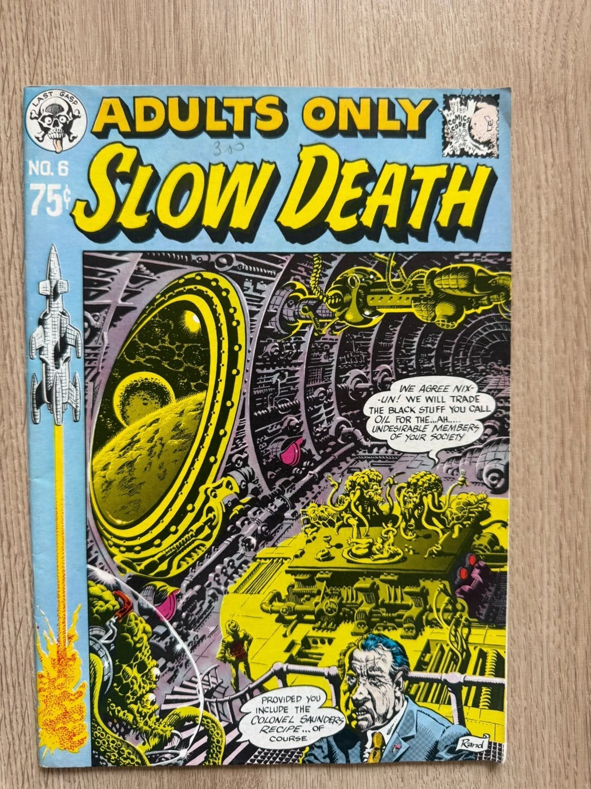 Vintage Underground Comic: Slow Death #6 (Last Gasp, 1974), Eén comic, Ophalen of Verzenden, Gelezen, Amerika