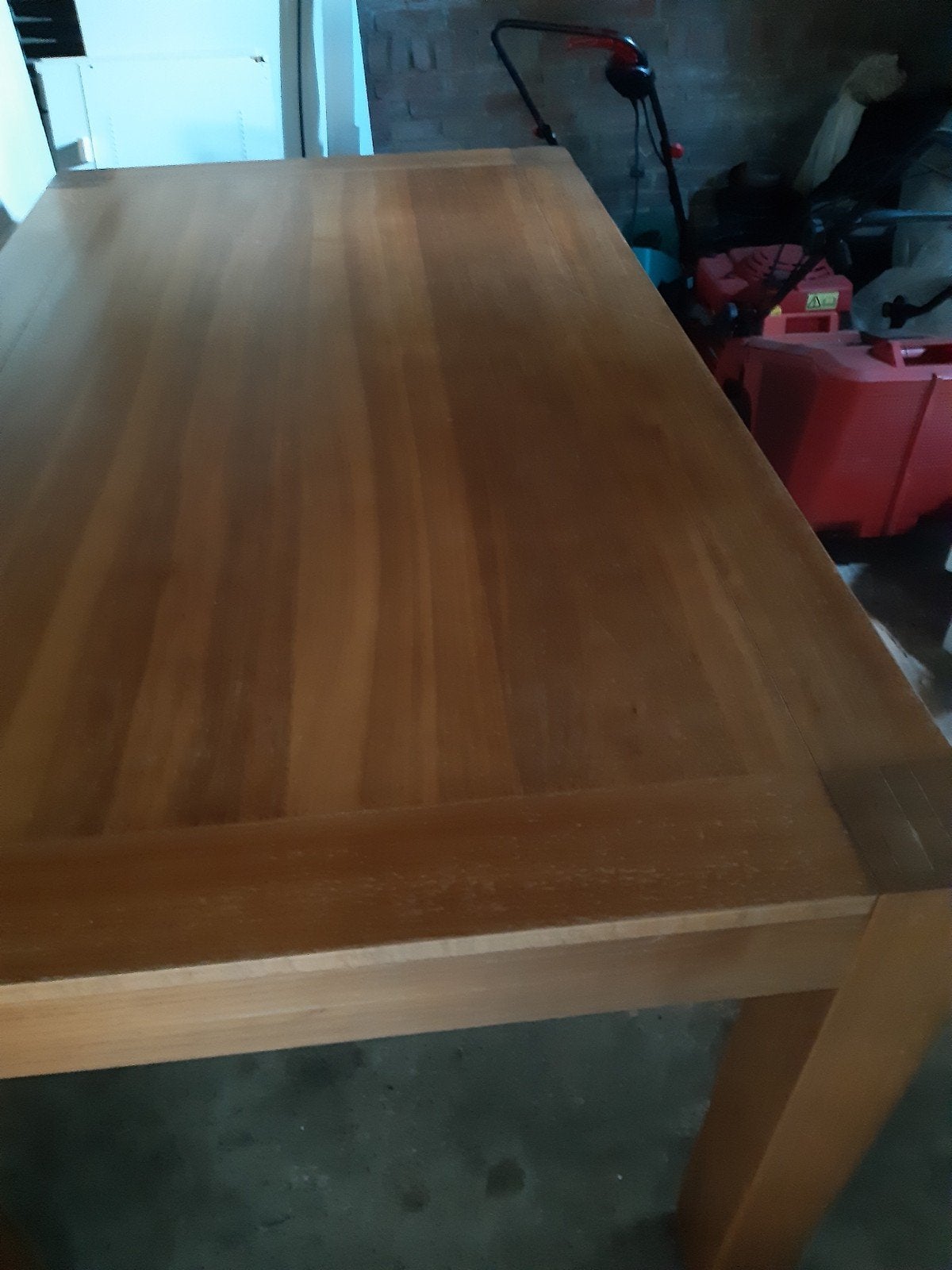 Houten tafel, Huis en Inrichting, Tafels | Eettafels, Ophalen, Gebruikt, 50 tot 100 cm, Rechthoekig