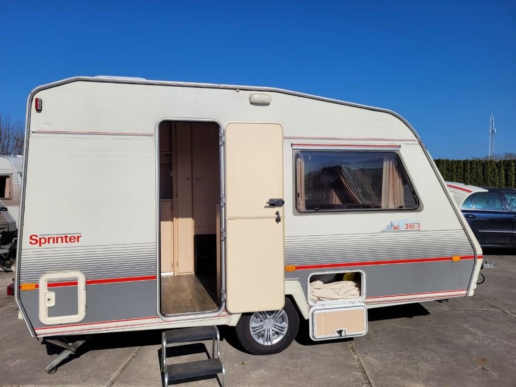 Caravan Beijerland Sprinter 390/2, Vast bed, Uitbouw voortent, Particulier, Tot 4 meter