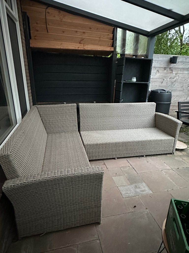 Loungehoek buiten, Tuin en Terras, Ophalen, Gebruikt, 6 zitplaatsen, Loungeset