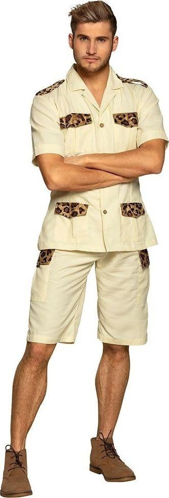 Safari Kostuum Foute Party / Carnaval - Leopard Print, Ophalen of Verzenden, Zo goed als nieuw, Overige typen