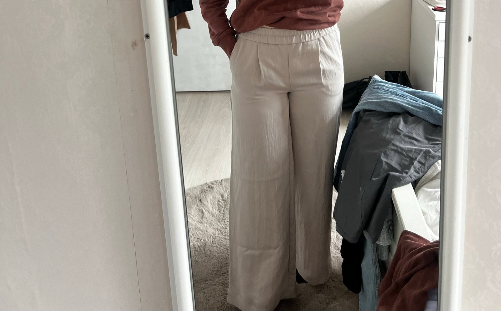 Stijlvolle C&A Pantalon Maat 40 - Beige, Ophalen of Verzenden, Zo goed als nieuw, Maat 38/40 (M), Beige