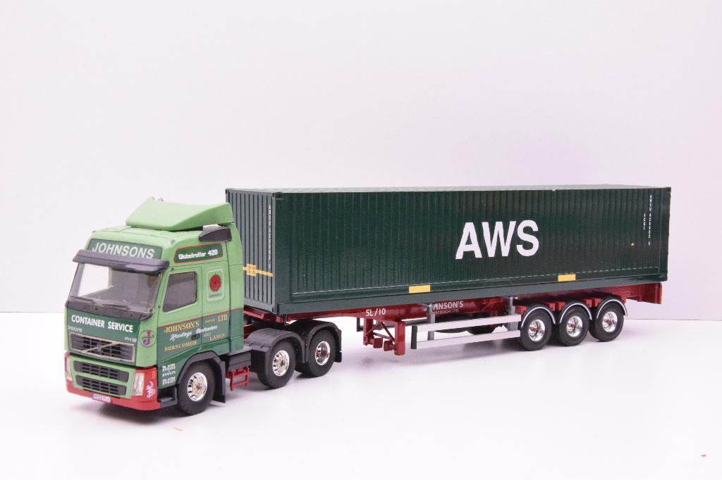Volvo FH  '' Johnsonns container service ''  Tekno, Hobby en Vrije tijd, Modelauto's | 1:50, Ophalen of Verzenden, Zo goed als nieuw