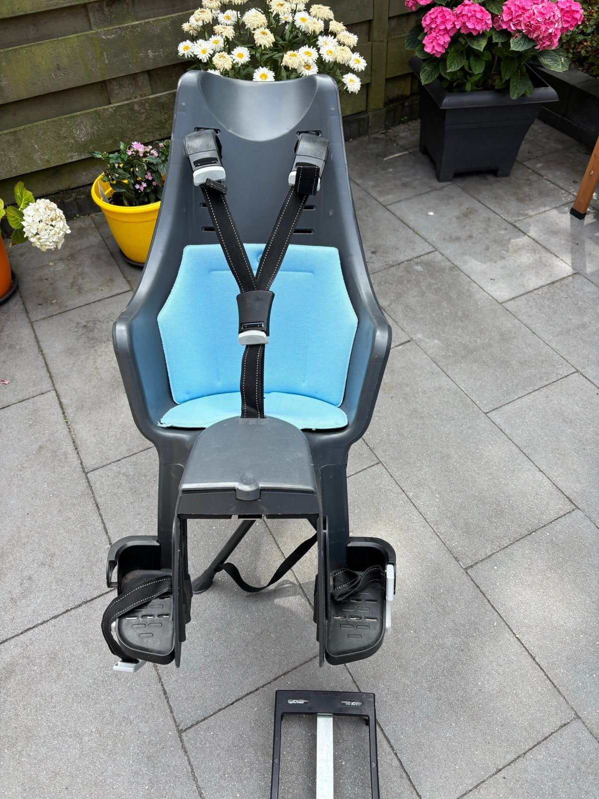 Bobike achterzitje met adapter en uitwasbaar zitje, Ophalen, Achterzitje, 9 t/m 18 kg, Gebruikt