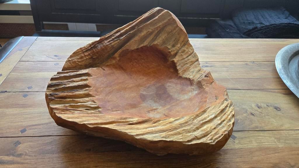 Unieke Driftwood Schaal - Natuurlijke Houtdecoratie 53cm, Ophalen of Verzenden