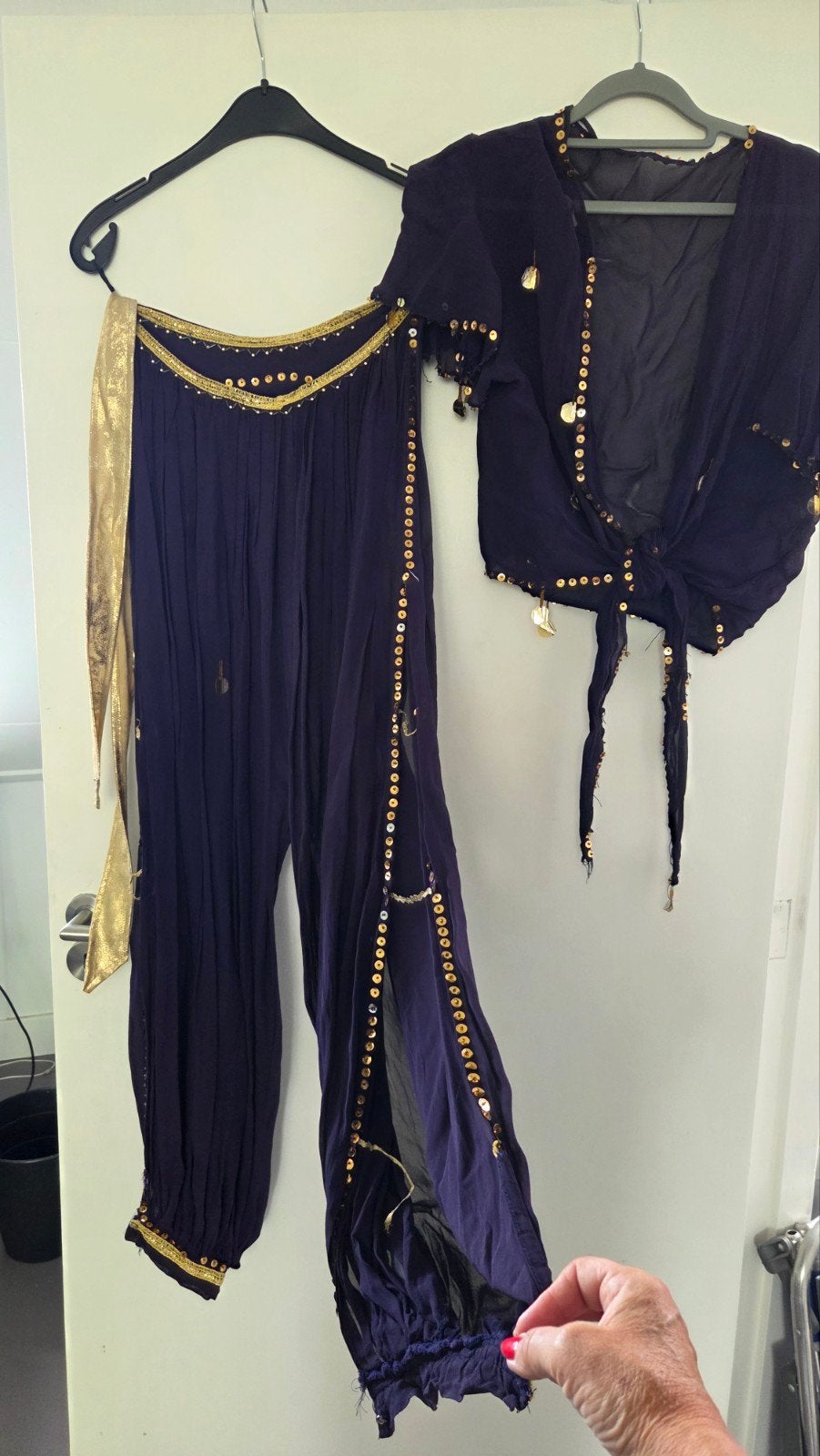 1001 Nacht Waarzegger Pak Paars met Goud (M-XL), Ophalen of Verzenden, Carnaval