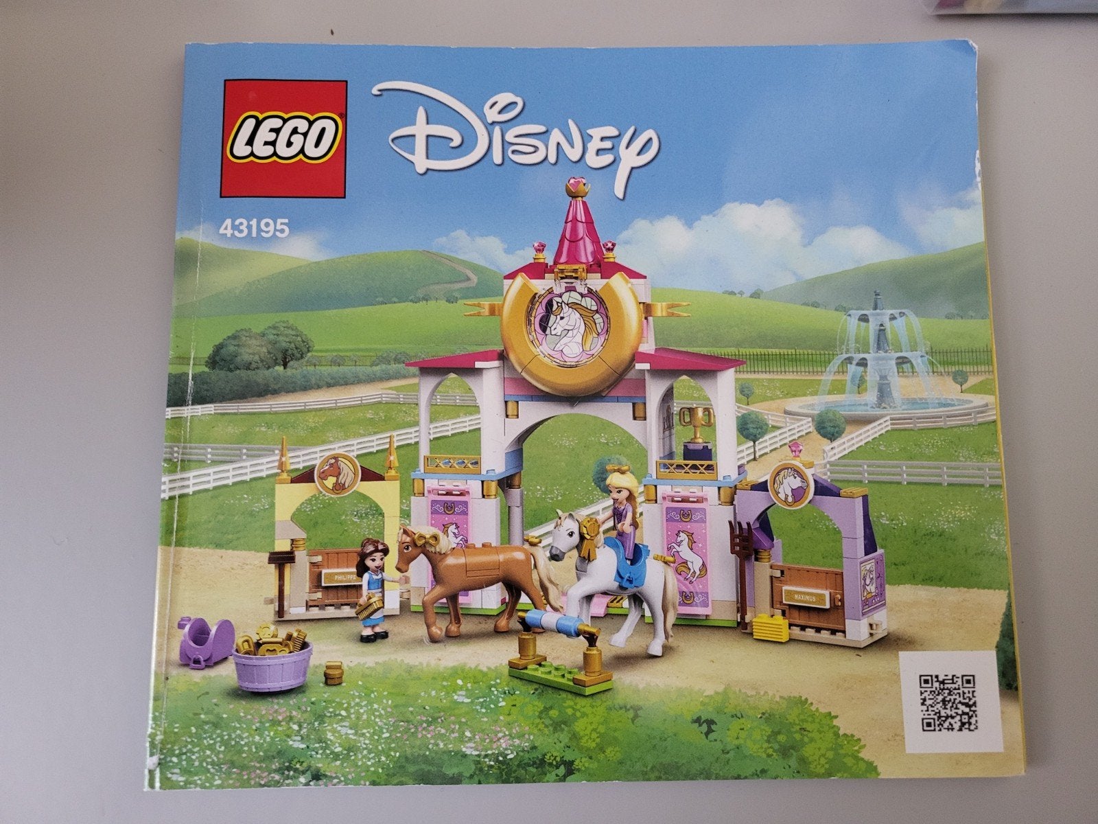 LEGO Disney Princess 43195 Kasteel van Belle en Rapunzel, Gebruikt, Lego, Compleet, Ophalen of Verzenden