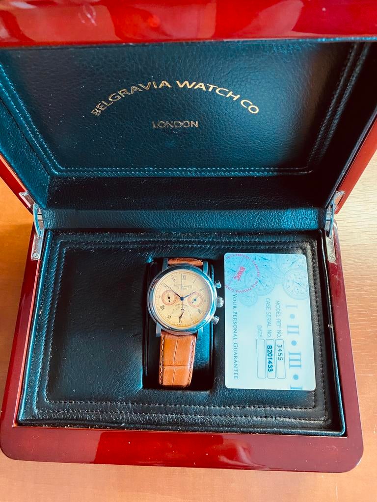 Belgravia horloge, Sieraden, Tassen en Uiterlijk, Horloges | Heren, Verzenden, Zo goed als nieuw, Staal, Overige merken