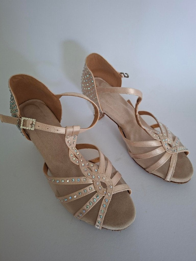salsa dansschoenen maat 38, Ophalen of Verzenden, Zo goed als nieuw, Schoenen
