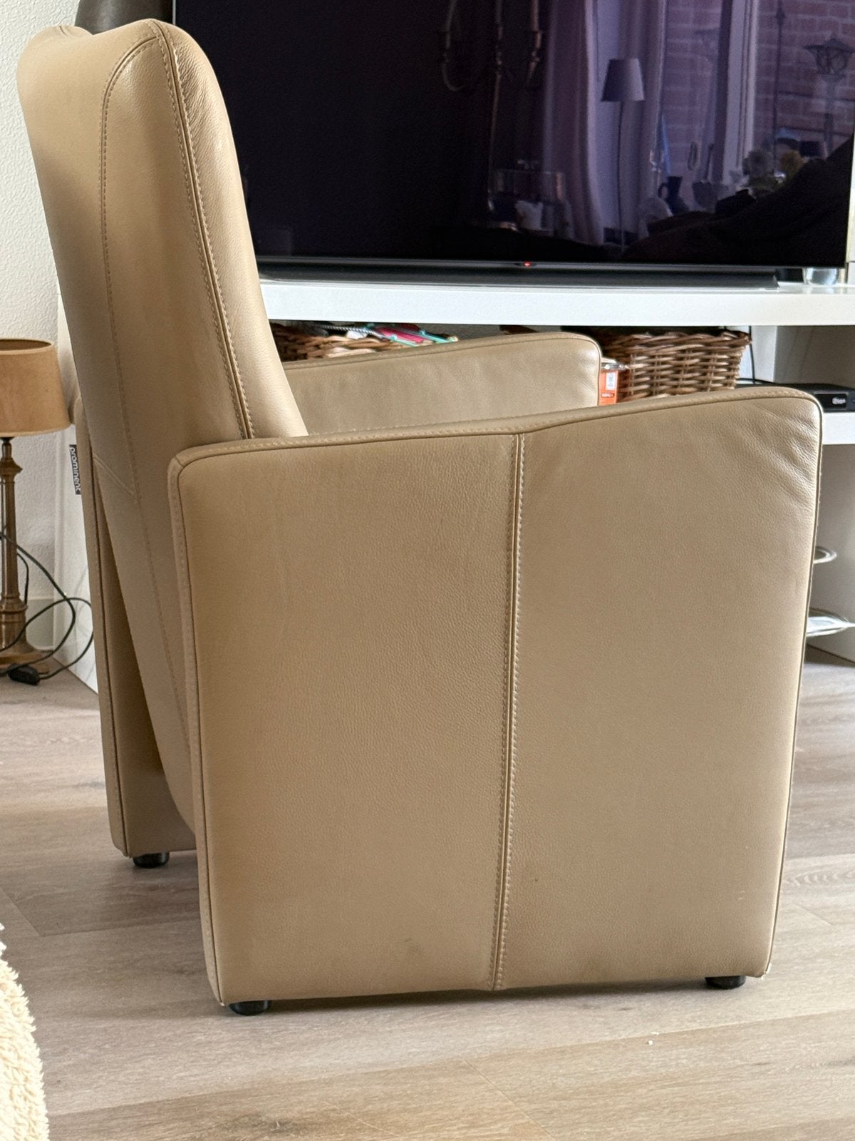 Prominent senioren stoel, Ophalen, Minder dan 75 cm, Leer, Zo goed als nieuw