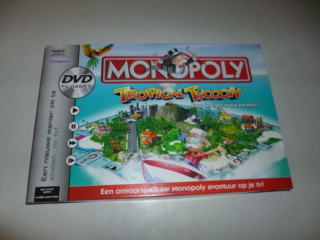 Monopoly Tropical Tycoon DVD TV Games - Compleet, Een of twee spelers, Ophalen of Verzenden, Zo goed als nieuw, Parker